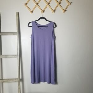 Ava & Viv Lavender Sleeveless Midi Knit Dress